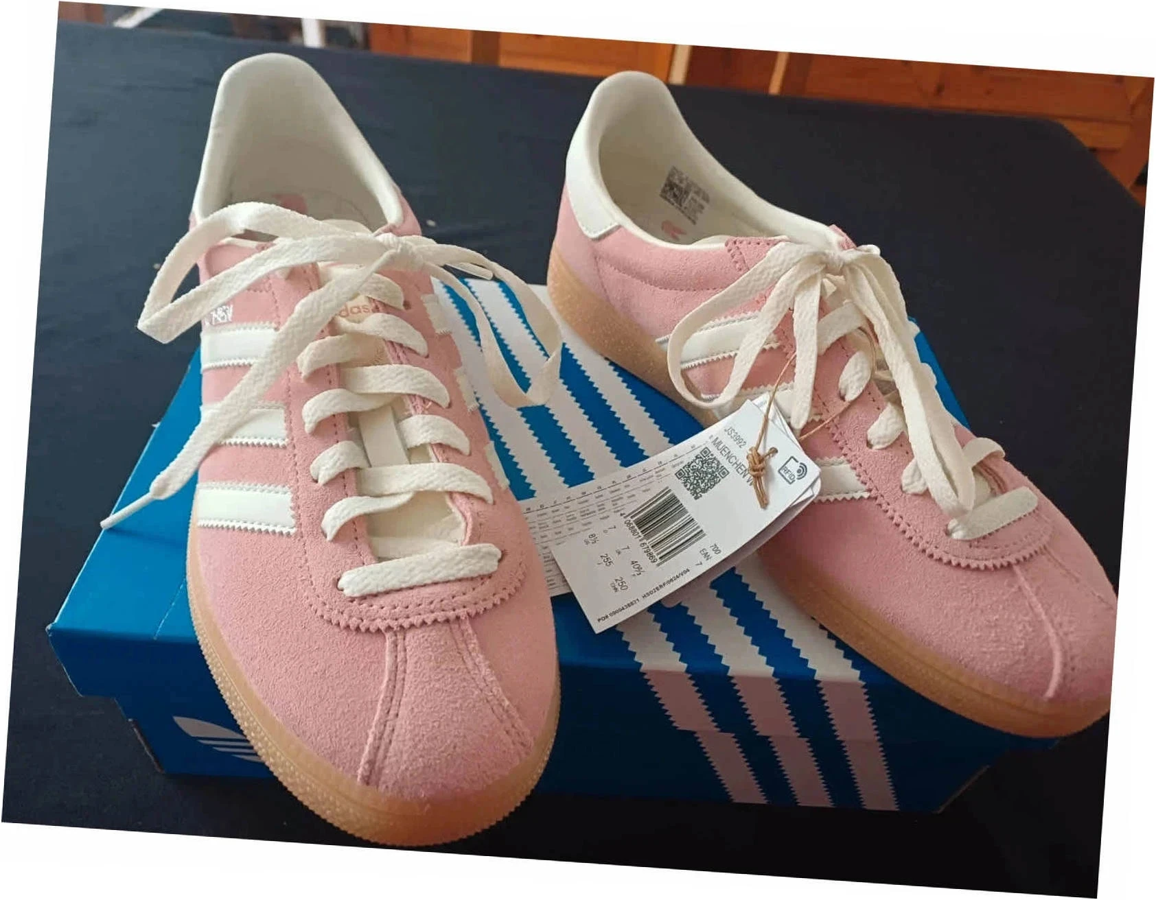 Baskets adidas München Wonder rose neuves
